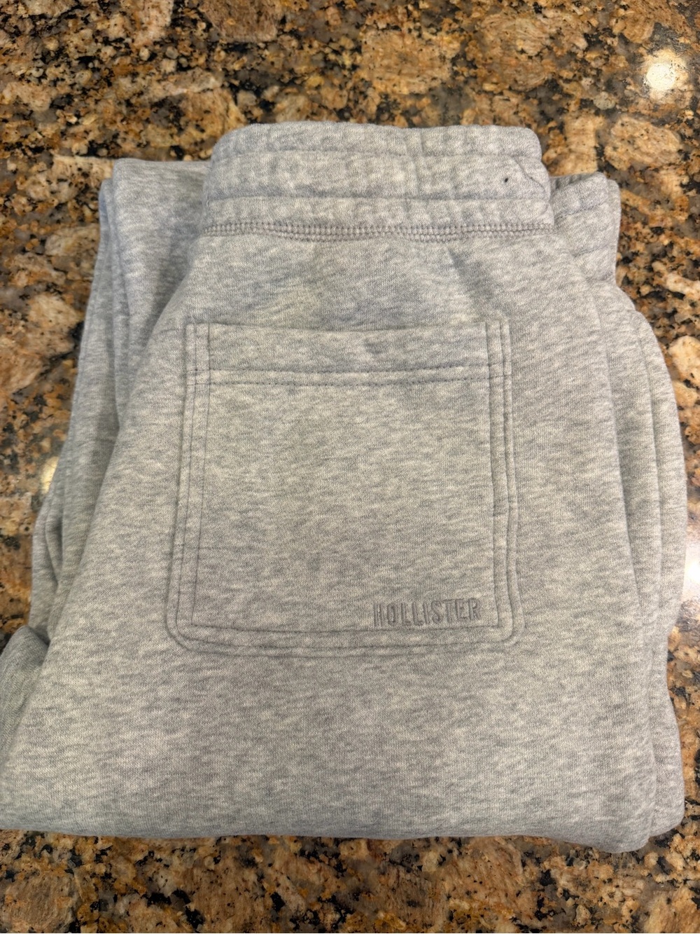 Men’s Hollister Light Gray Heather Jogger Pants